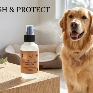 Natural Pet Deodorizing Spray Freshening Mist for Dogs & Cats