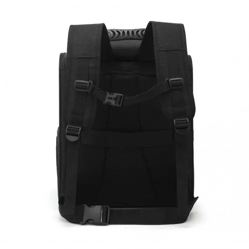 PTD2440 - Dogat Foldable And Durable Pet Backpack Carrier Travel Bag for Cats and Small Dogs - Black - Image 4