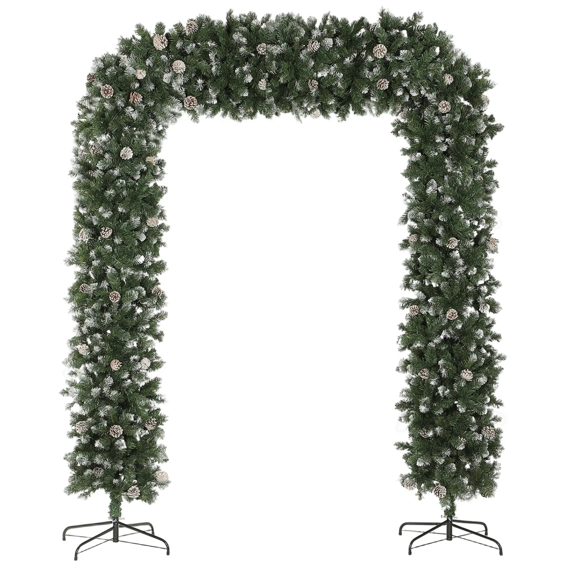 Snow-Frosted Christmas Arch, 8.2ft