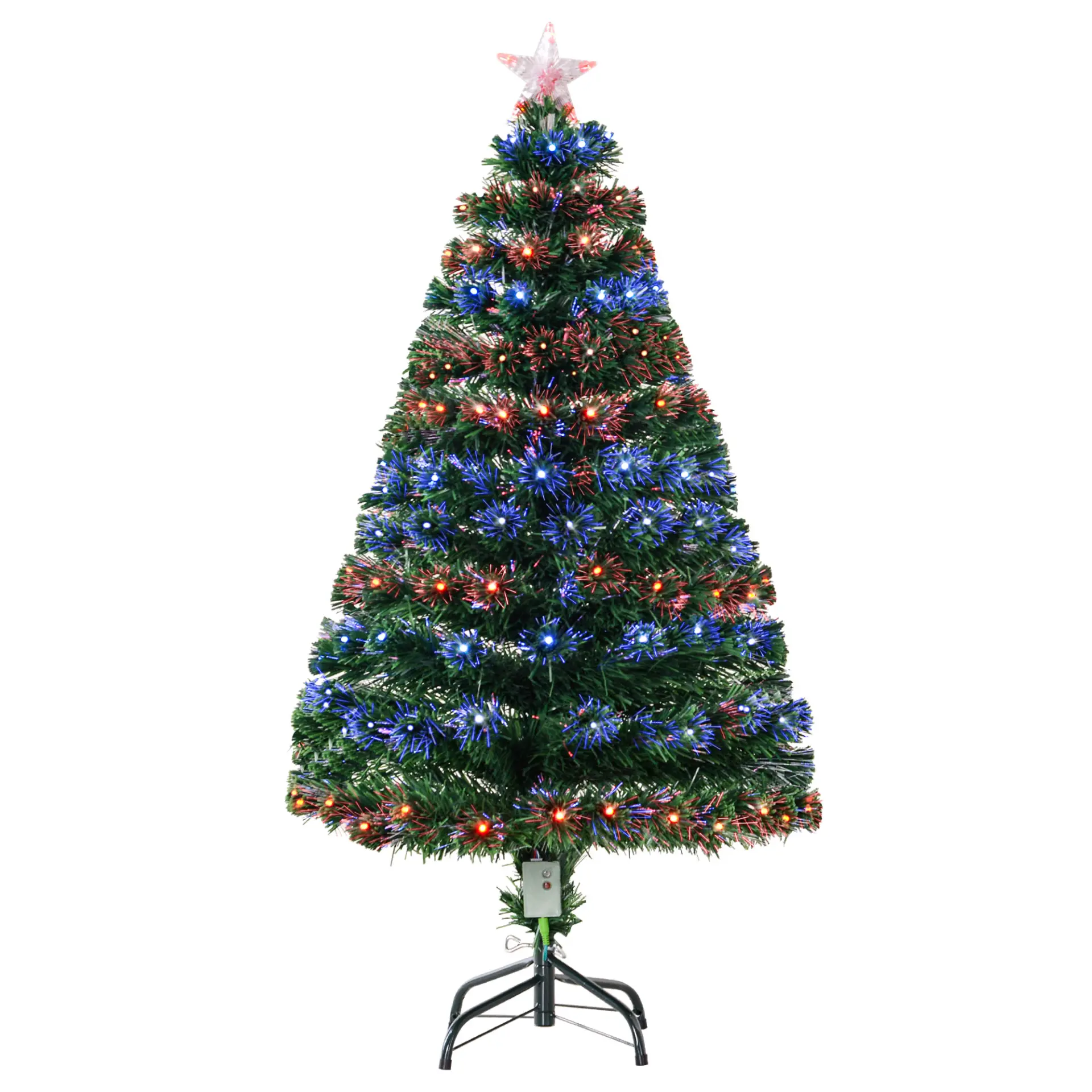 Multi-colour Fibre Optic Tree, 4ft