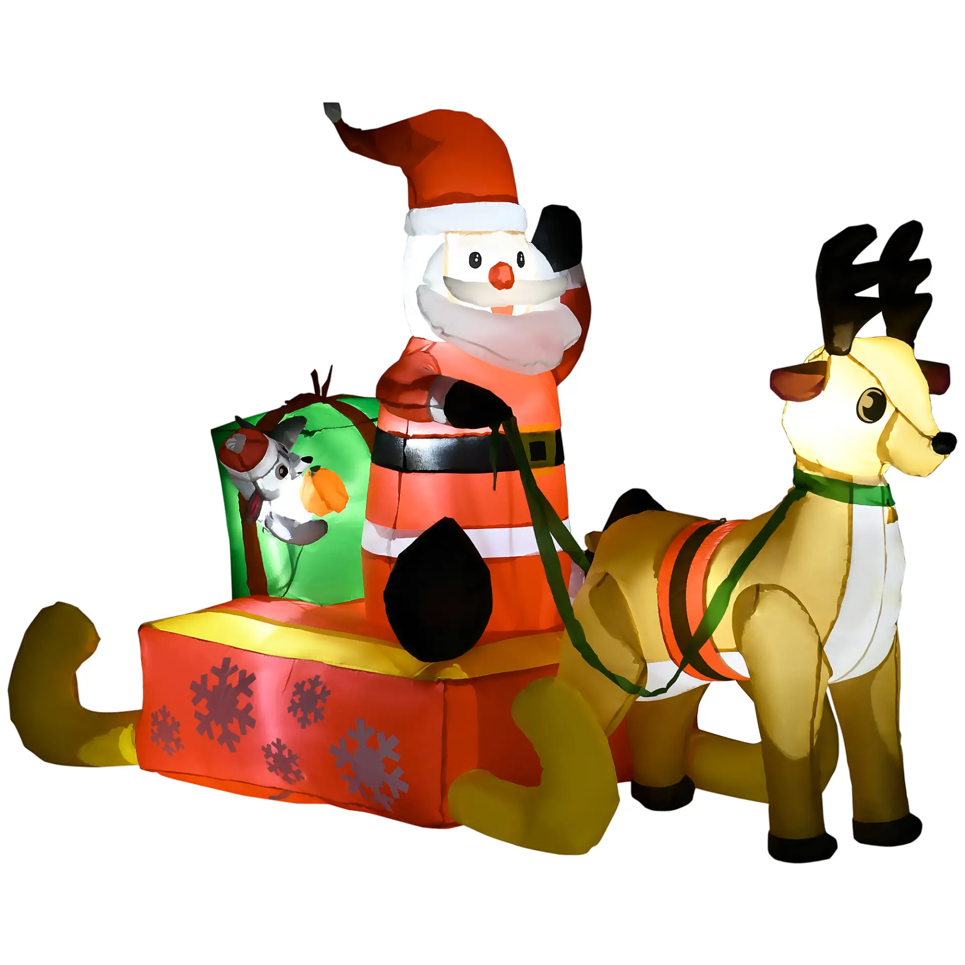 Inflatable Santa Sleigh, 4ft