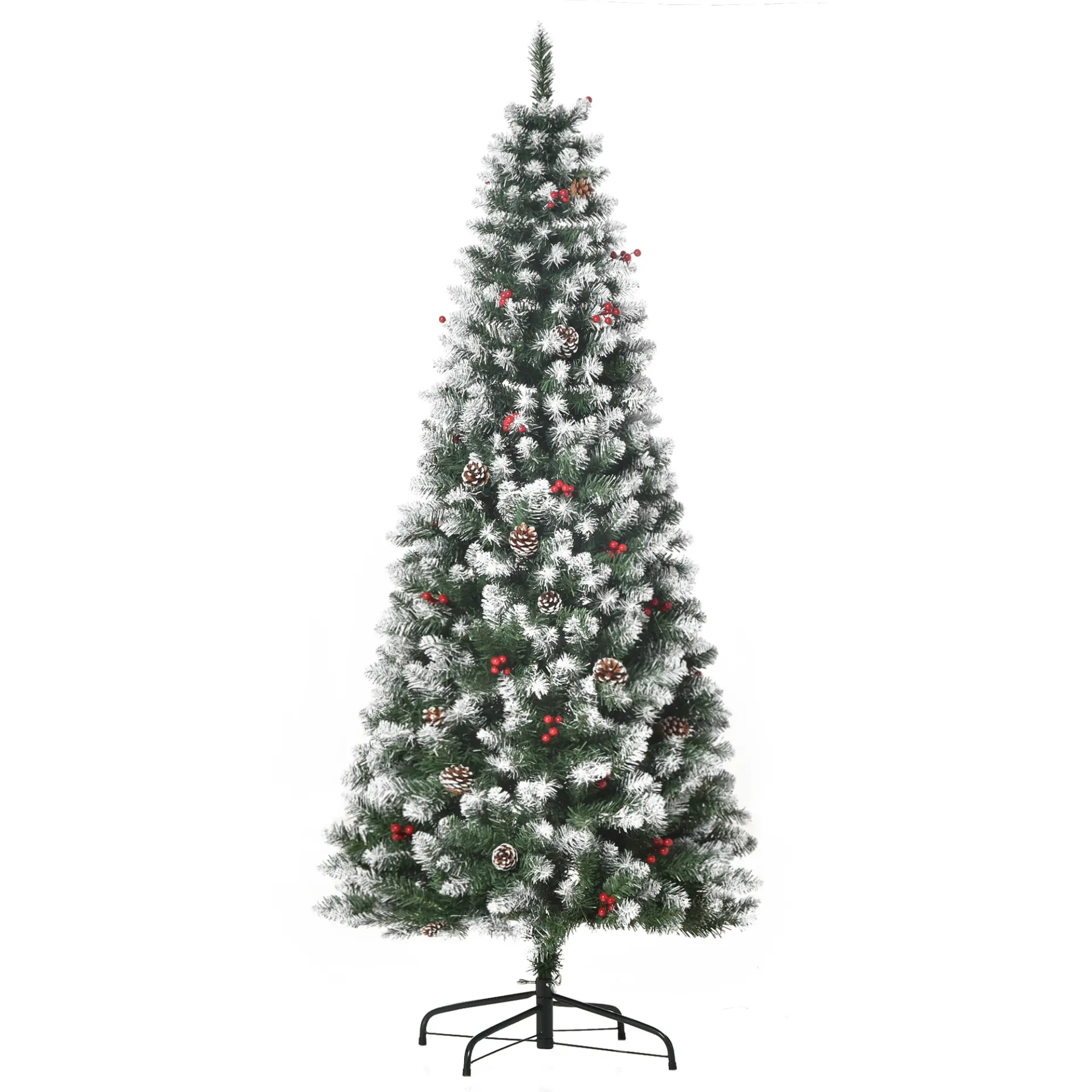Pencil Tree with Berries & Pinecones, 6ft