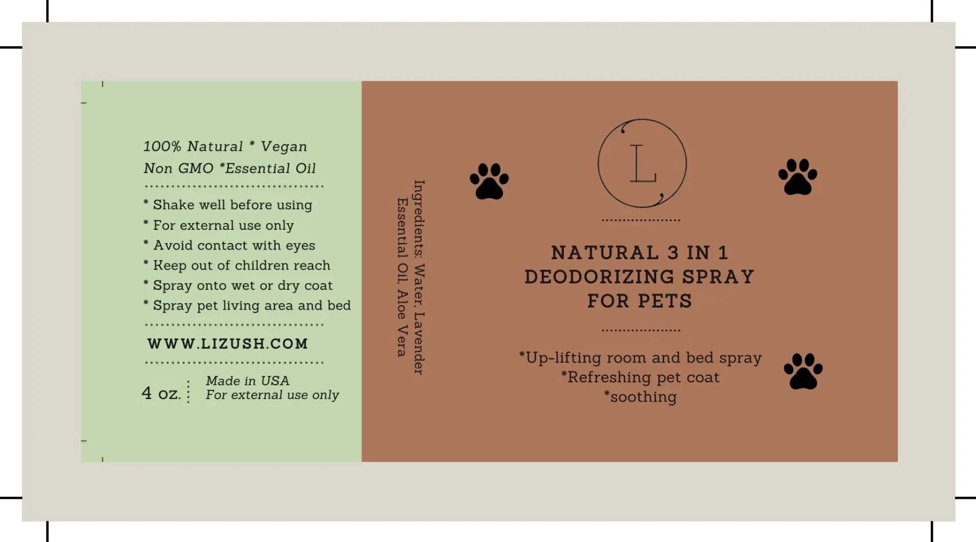 Natural Pet Deodorizing Spray Freshening Mist for Dogs & Cats - Image 3