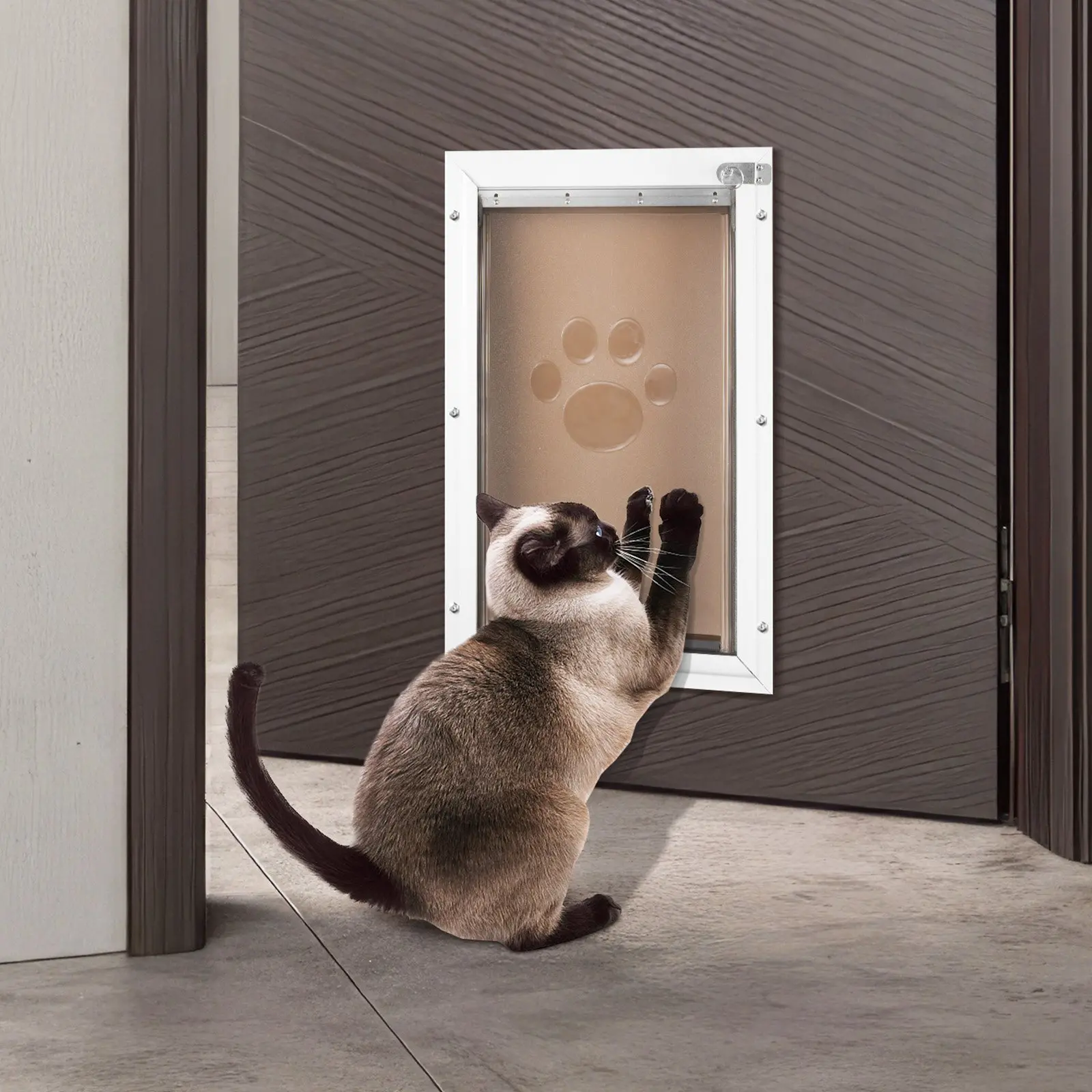 VEVOR Pet Door Replacement Flap, Compatible with VEVOR Flap Pet Doors, Measures 5.25" x 8.13" Longer Lasting, Weather-proof, Thickened PVC Dog Door Replacement Flap with Long Magnetic Strip (Small) - Image 7