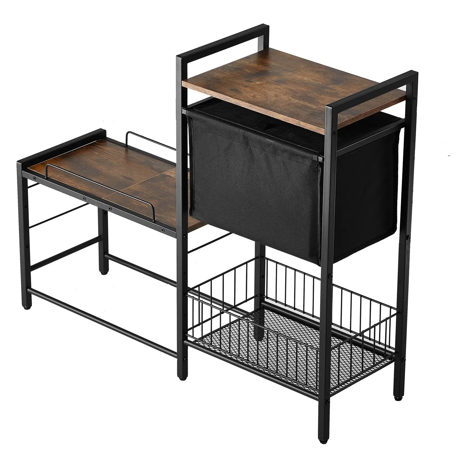 VEVOR Pet Feeding Station with Storage, Elevated Dog Bowls, Raised Dog Bowl Stand, Dog Food Storage and Feeder Station with Storage Shelves, Pet Toy Storage Organizer, for Large Medium Small Dogs - Image 9